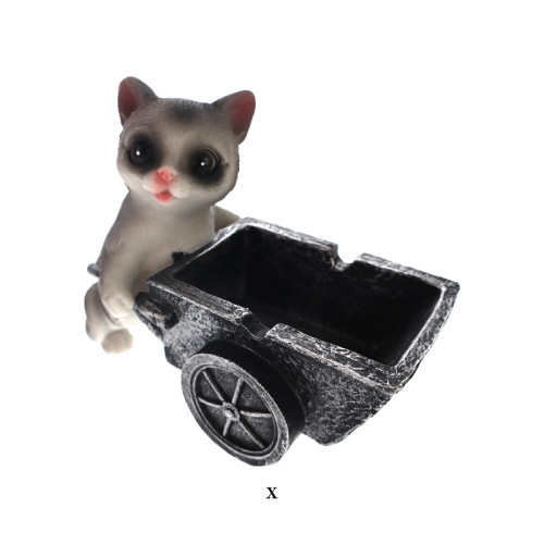 ANIMAL DESIGN PLASTIC ASHTRAY 1CT